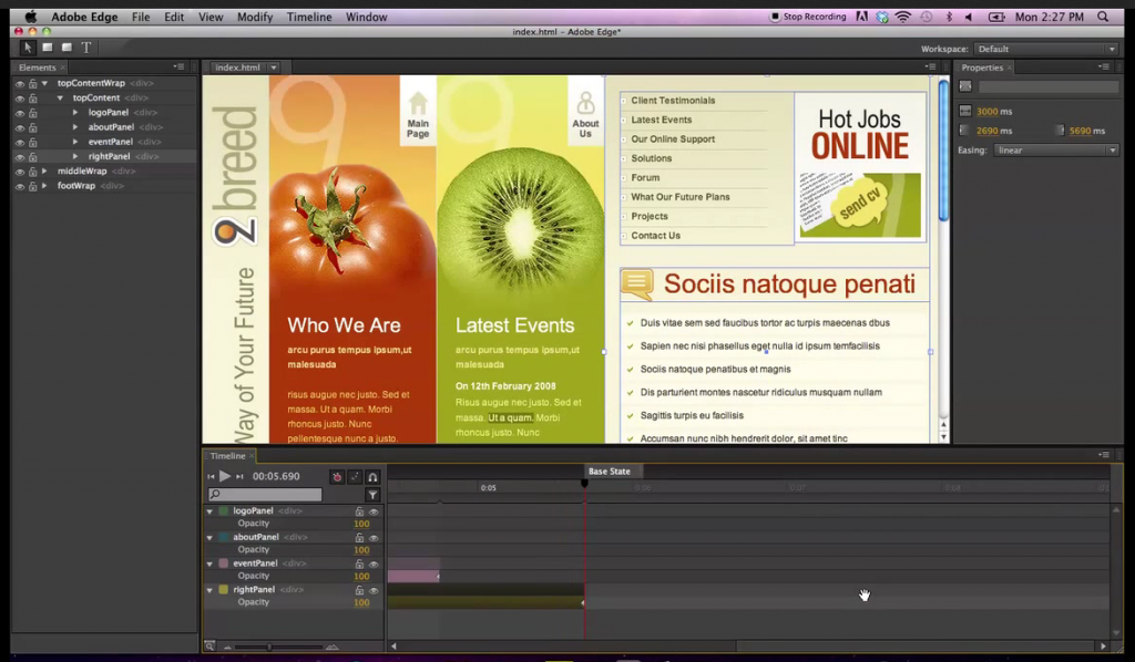 Adobe Edge 를 아시나요? : HTML5 애니메이션 개발 툴(번역)