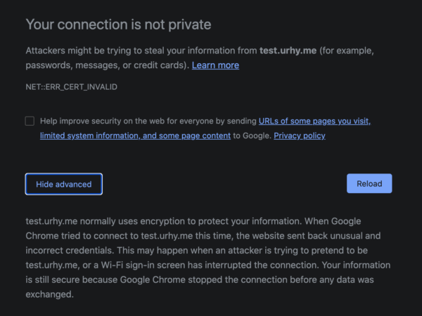 Chrome NET:ERR_CERT_INVALID 에러 – HTTPS/SSL 체크없이 실행, iterm바로가기 추가