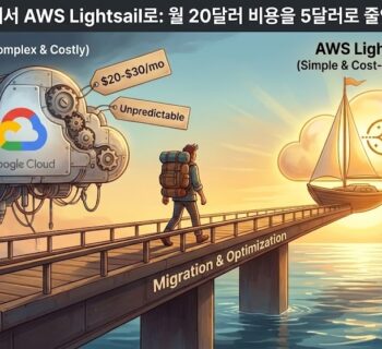 GCP에서 AWS Lightsail로: 월 20달러 비용을 5달러로 줄인 기록
