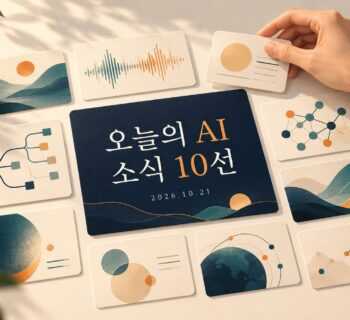 AI 소식 10선 | 2026-10-25 — 10월 21일 발표·토론 정리